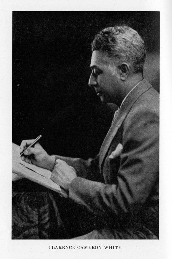 Photo: Clarence Cameron White, photograph by Maud Cuney-Hare, 1936, from Negro Musicians and their Music.