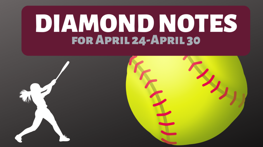 Softball Diamond Notes for the Week of April 24-April 30