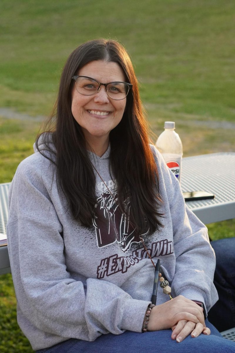 Charlcie+Fordham+monitors+a+softball+game+on+March+28%2C+2024.+Part+of+assistant+principals+duties+are+ensuring+safety+at+athletic+events.