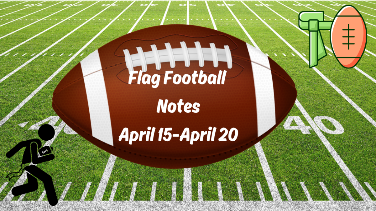 Flag Football Notes for April 15-April 20