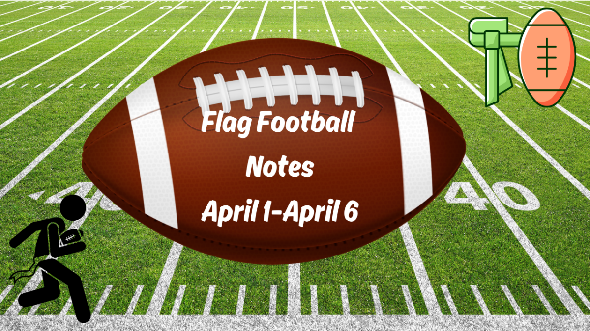 Flag Football Notes for April 1-April 6
